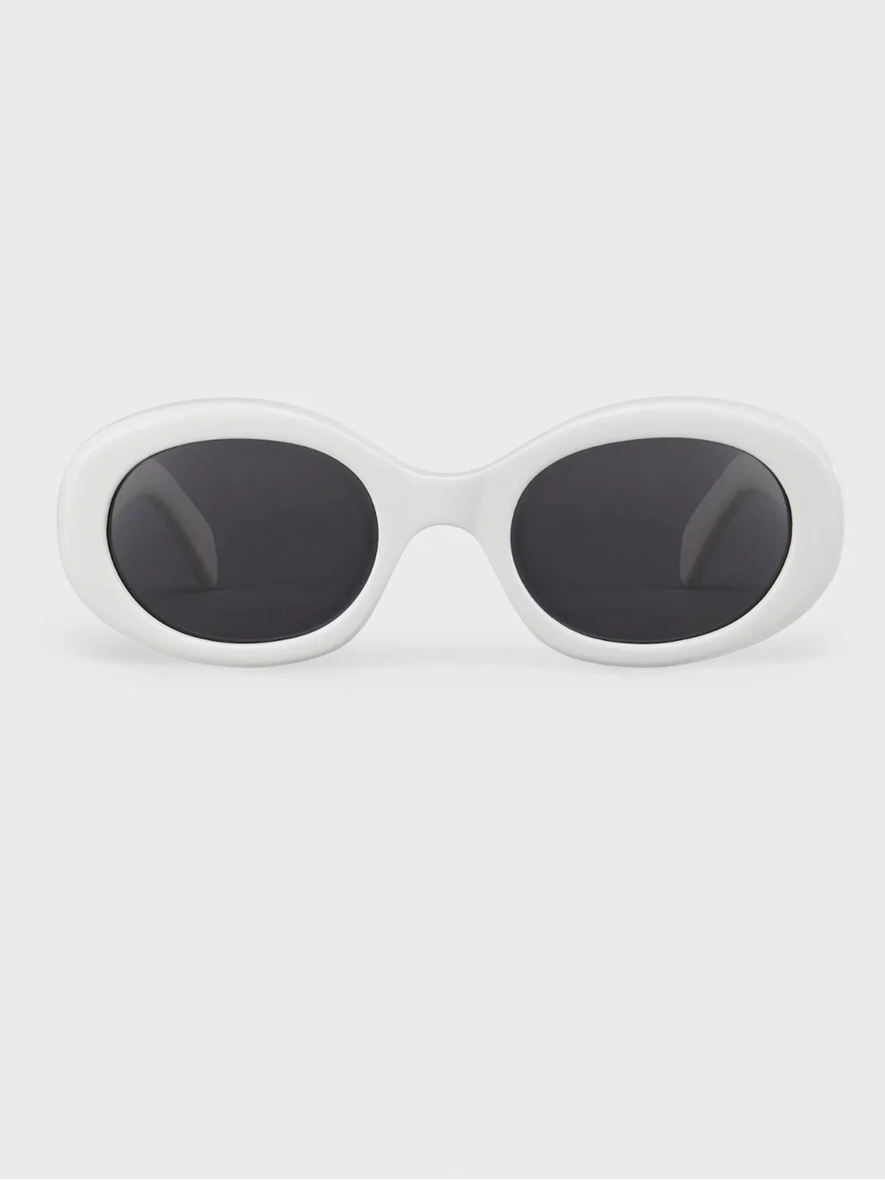 Celine Triomphe Sunglasses in White and Gold